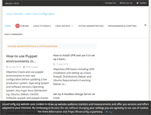 Tablet Screenshot of linuxconfig.org